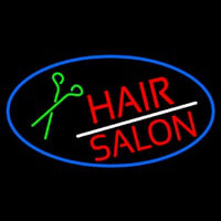 Red Hair Salon With Scissor Neontábla