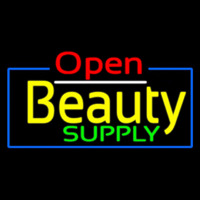 Red Open Beauty Supply Neontábla