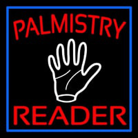 Red Palmistry Reader Neontábla