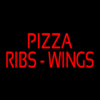 Red Pizza Ribs Wings Neontábla