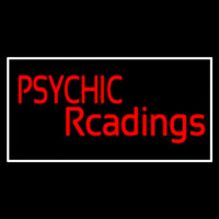 Red Psychic Readings And Blue Border Neontábla