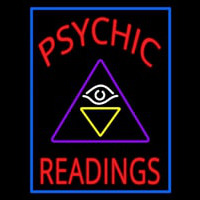 Red Psychic Readings Logo Neontábla