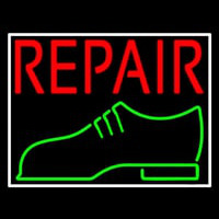 Red Repair Shoe Logo Neontábla