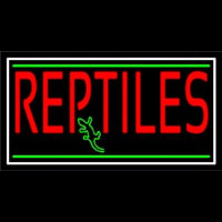 Red Reptiles Block 1 Neontábla