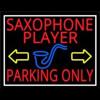 Red Sa ophone Player Parking Only 1 Neontábla