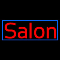 Red Salon With Blue Border Neontábla