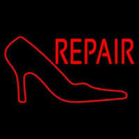 Red Sandal Logo Repair Neontábla