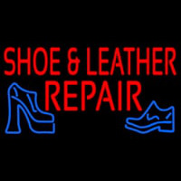 Red Shoe And Leather Repair Neontábla