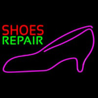 Red Shoes Green Repair Pink Sandal Neontábla