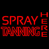 Red Spray Tanning Here Neontábla