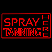 Red Spray Tanning Here Neontábla