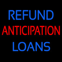 Refund Anticipation Loans Neontábla