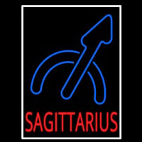 Sagittarius White Border Neontábla