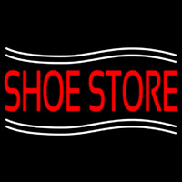 Shoe Store With Line Neontábla