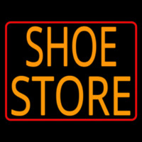 Shoe Store With Red Border Neontábla