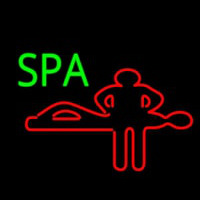 Spa With Red Logo Neontábla