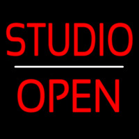 Studio Open White Line Neontábla