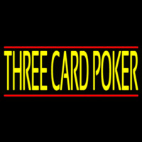 Three Card Poker Neontábla