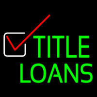 Title Loans Neontábla