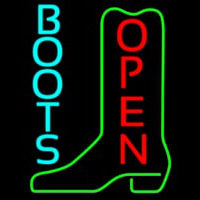 Turquoise Boots Open Neontábla