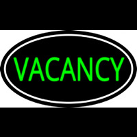 Vacancies With White Border Neontábla