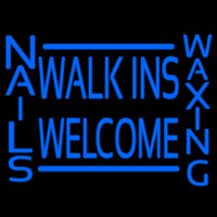 Walk Ins Welcome Nails Hair Neontábla