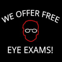 We Offer Free Eye E ams Neontábla