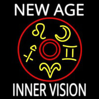 White New Age Inner Vision Neontábla