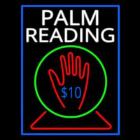 White Palm Readings With Logo Neontábla