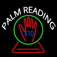 White Palm Readings With Logo Neontábla