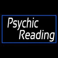 White Psychic Reading With Border Neontábla