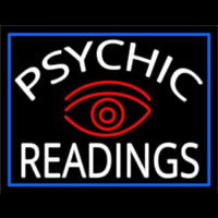 White Psychic Readings And Red Eye Neontábla