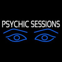 White Psychic Sessions With Blue Eye Neontábla