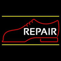 White Repair Shoe Logo Neontábla