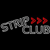 White Strip Club Neontábla