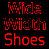 Wide Width Shoes Neontábla