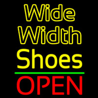 Wide Width Shoes Open Neontábla