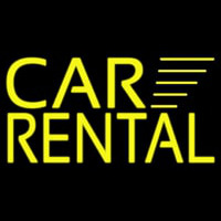 Yellow Car Rental Neontábla