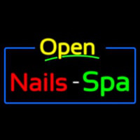 Yellow Nails Spa Open Neontábla