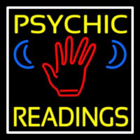 Yellow Psychic Readings With Palm Neontábla