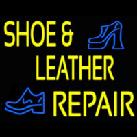 Yellow Shoe And Leather Repair Neontábla