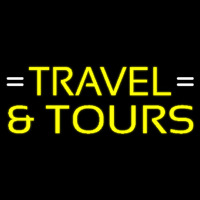 Yellow Travel And Tours Neontábla